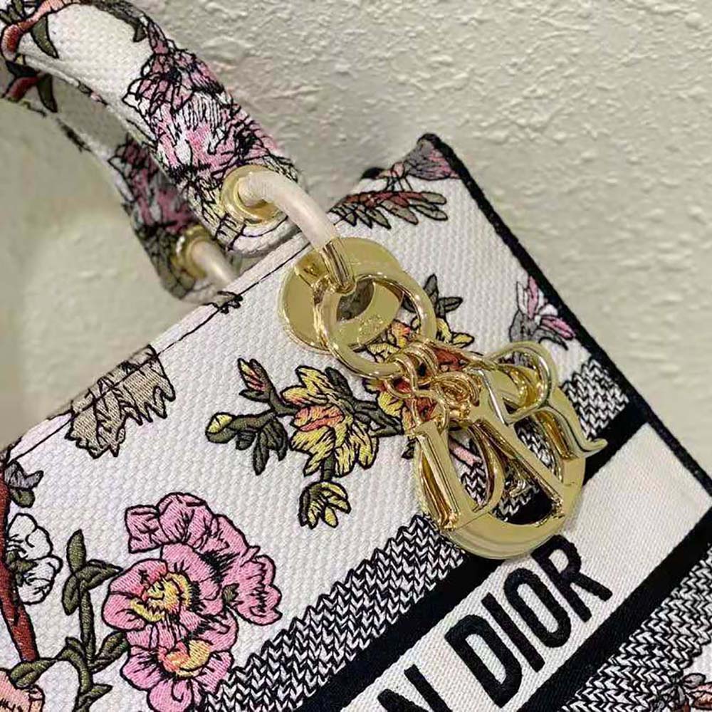 Dior Women Medium Lady D-lite Bag Multicolor Dior Jardin Botanique Embroidery - image 8