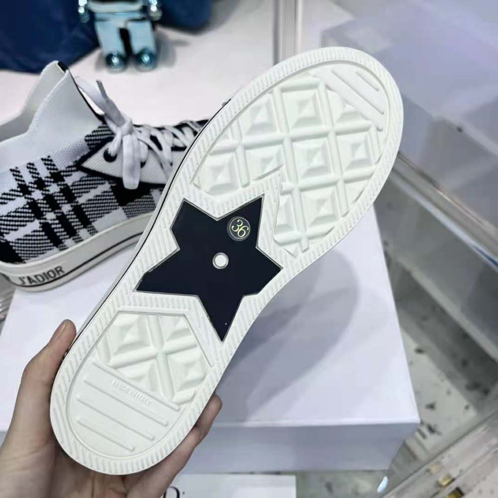 Dior Women Walk’N’Dior Sneaker Black and White Check’n’Dior Technical Mesh - image 10