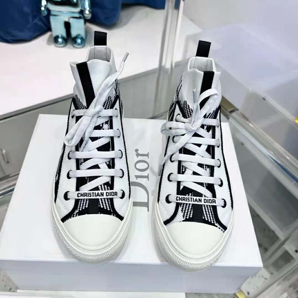 Dior Women Walk’N’Dior Sneaker Black and White Check’n’Dior Technical Mesh - image 4