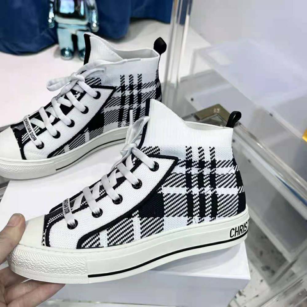 Dior Women Walk’N’Dior Sneaker Black and White Check’n’Dior Technical Mesh - image 5