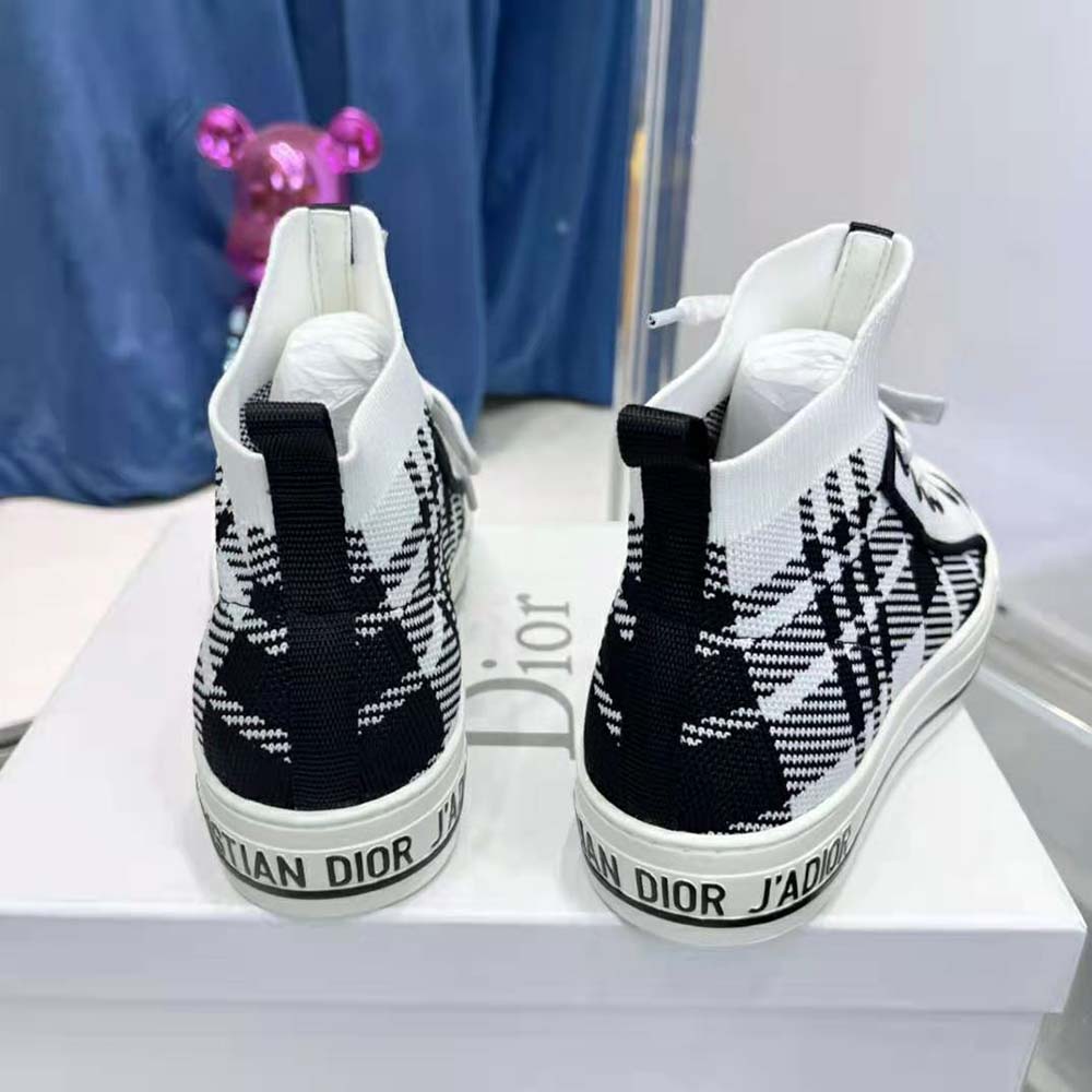 Dior Women Walk’N’Dior Sneaker Black and White Check’n’Dior Technical Mesh - image 9