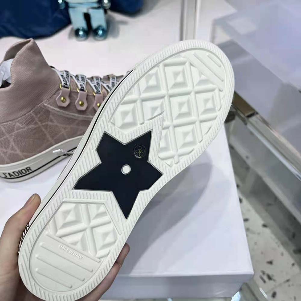 Dior Women Walk’N’Dior Sneaker Nude Macrocannage Technical Mesh - image 9