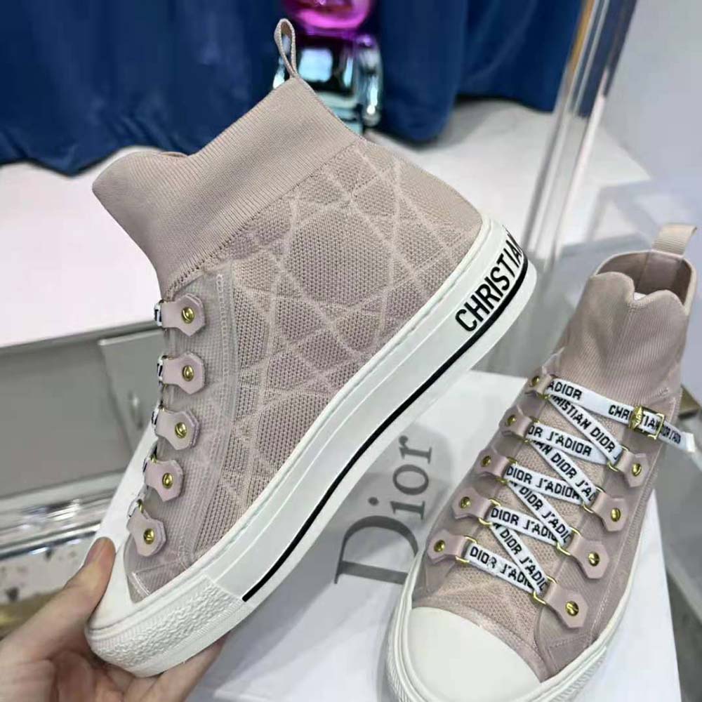 Dior Women Walk’N’Dior Sneaker Nude Macrocannage Technical Mesh - image 8