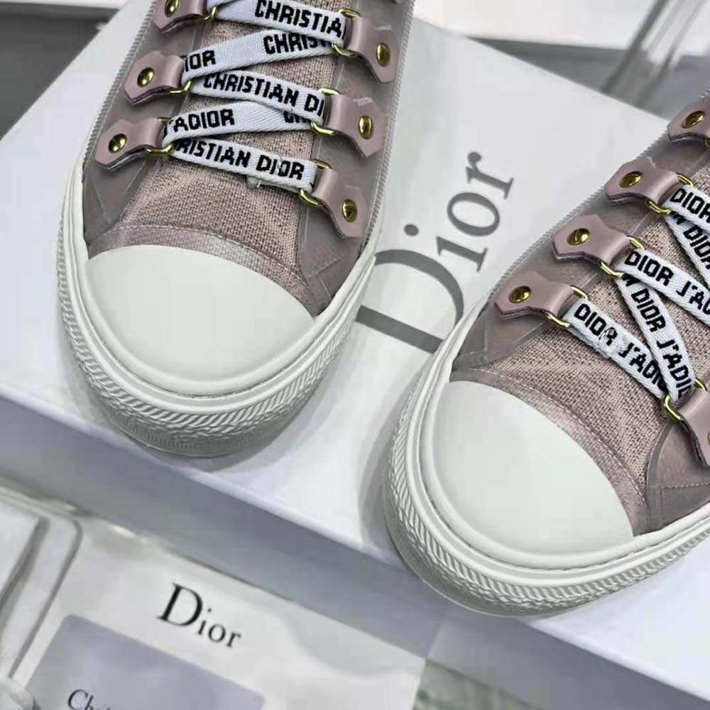 Dior Women Walk’N’Dior Sneaker Nude Macrocannage Technical Mesh - image 7