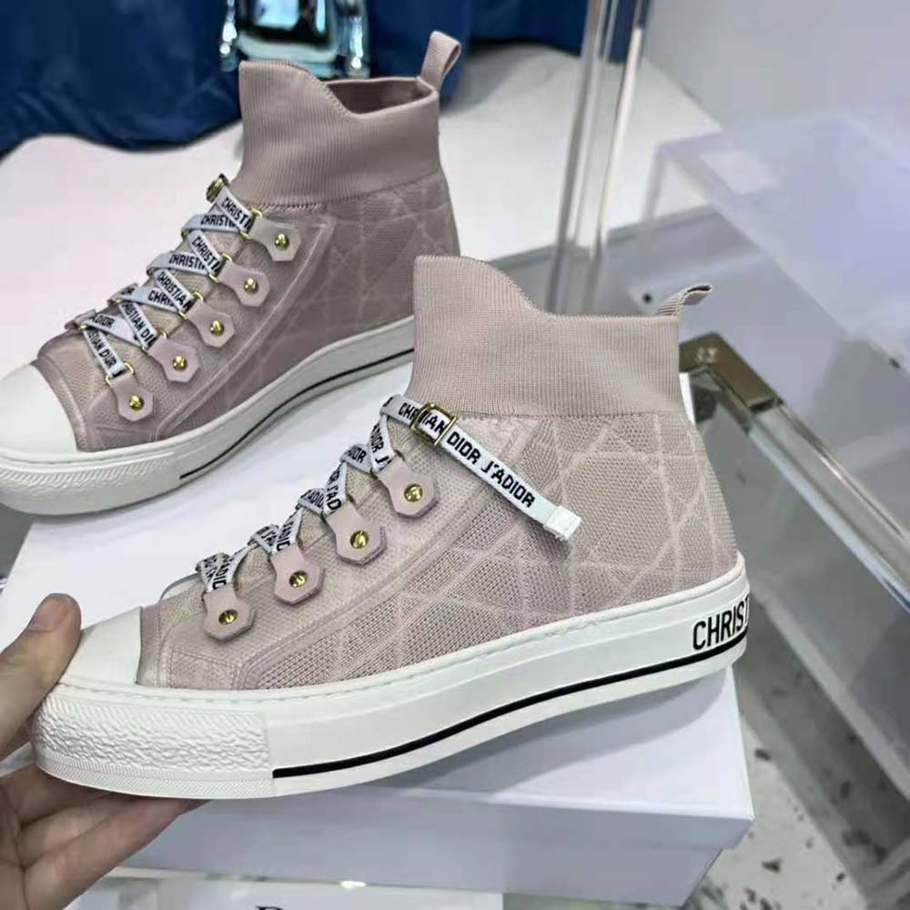 Dior Women Walk’N’Dior Sneaker Nude Macrocannage Technical Mesh - image 5