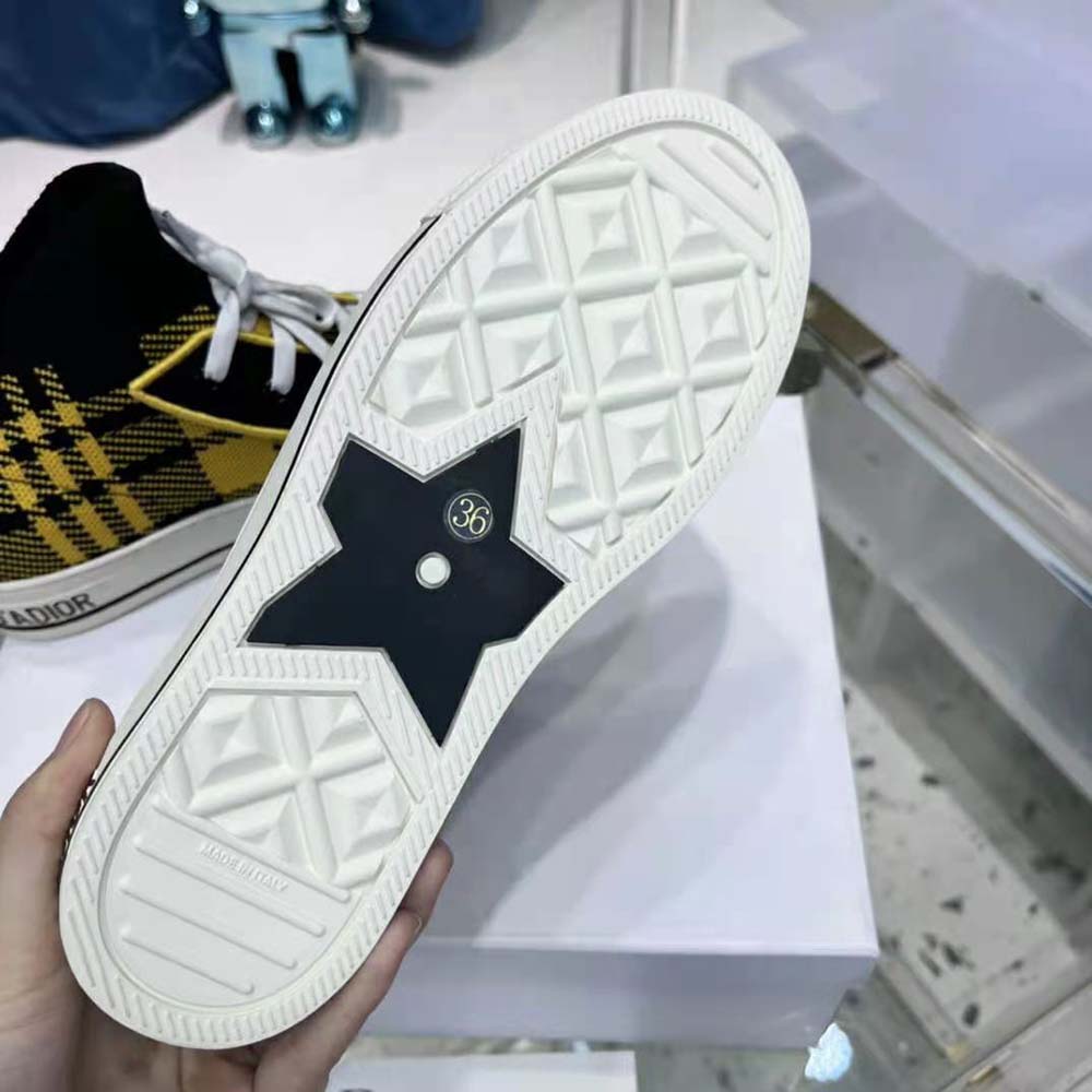 Dior Women Walk’N’Dior Sneaker Yellow and Black Check’n’Dior Technical Mesh - image 10