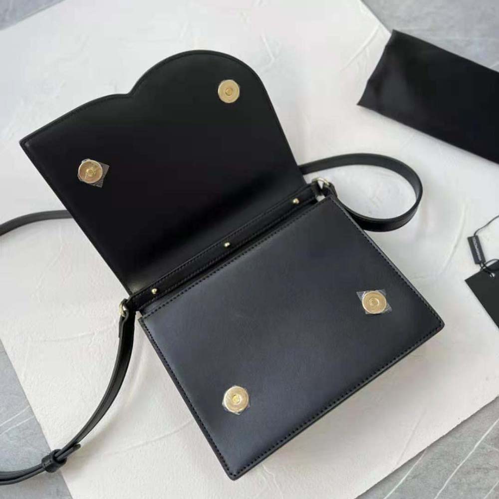 Dolce Gabbana D&G Women Calfskin DG Logo Bag Crossbody Bag-Black - image 6