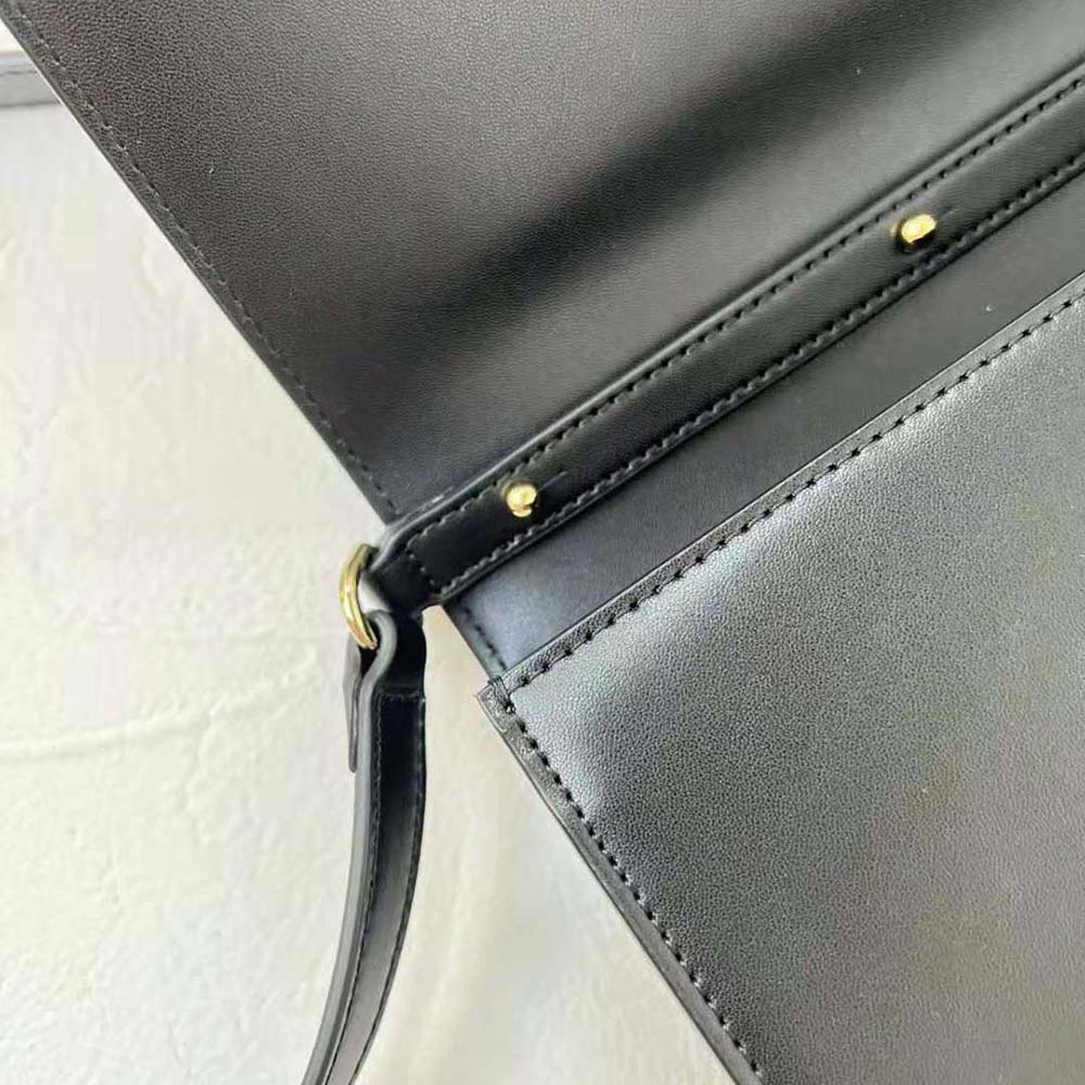 Dolce Gabbana D&G Women Calfskin DG Logo Bag Crossbody Bag-Black - image 9