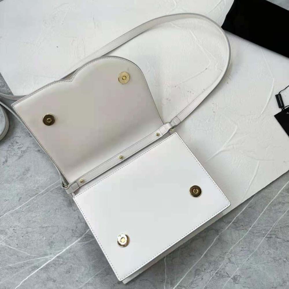Dolce Gabbana D&G Women Calfskin DG Logo Bag Crossbody Bag-White - image 5