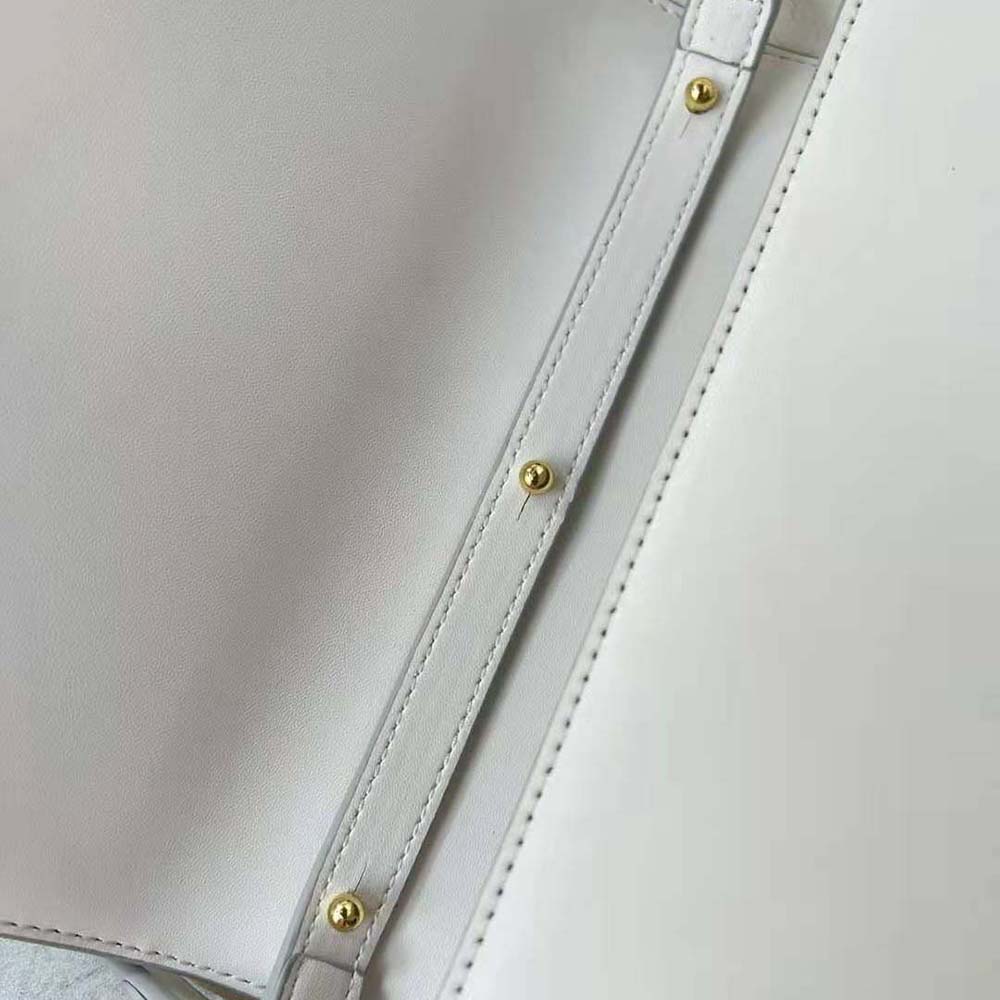 Dolce Gabbana D&G Women Calfskin DG Logo Bag Crossbody Bag-White - image 8