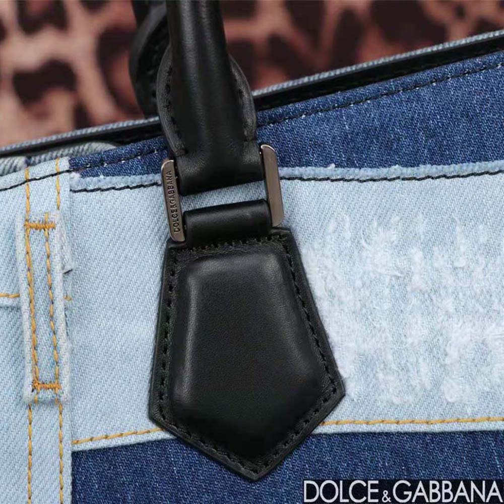 Dolce Gabbana D&G Women Denim Shopper with Embroidered Logo - image 8