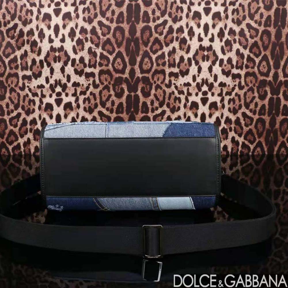 Dolce Gabbana D&G Women Denim Shopper with Embroidered Logo - image 5