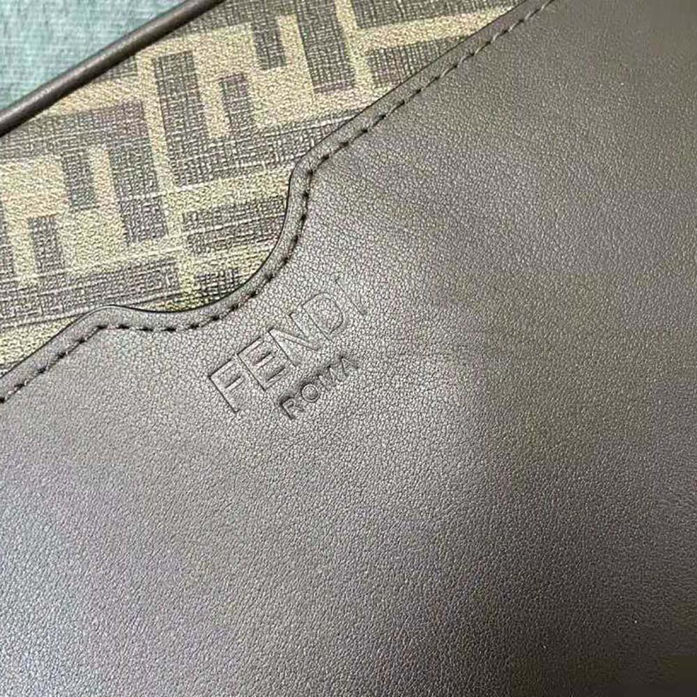 Fendi Men Camera Case Brown FF Fabric Bag - image 10