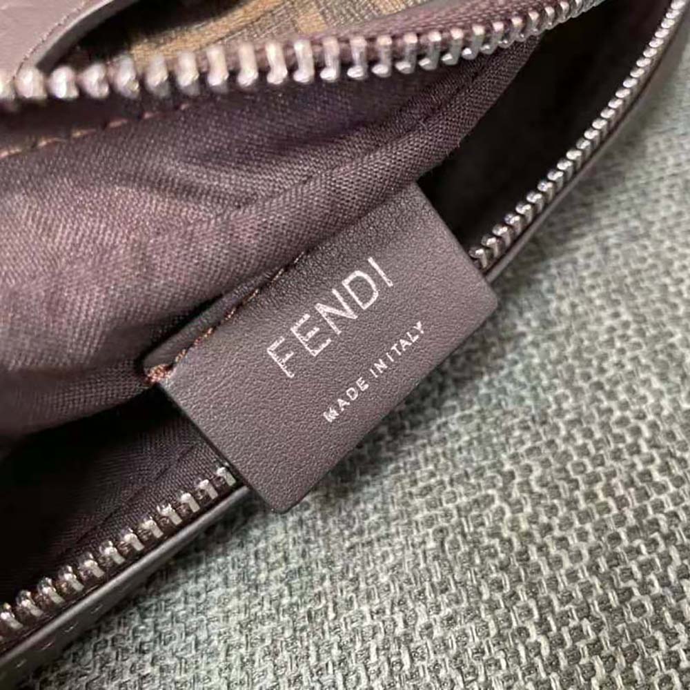 Fendi Men Camera Case Brown FF Fabric Bag - image 9