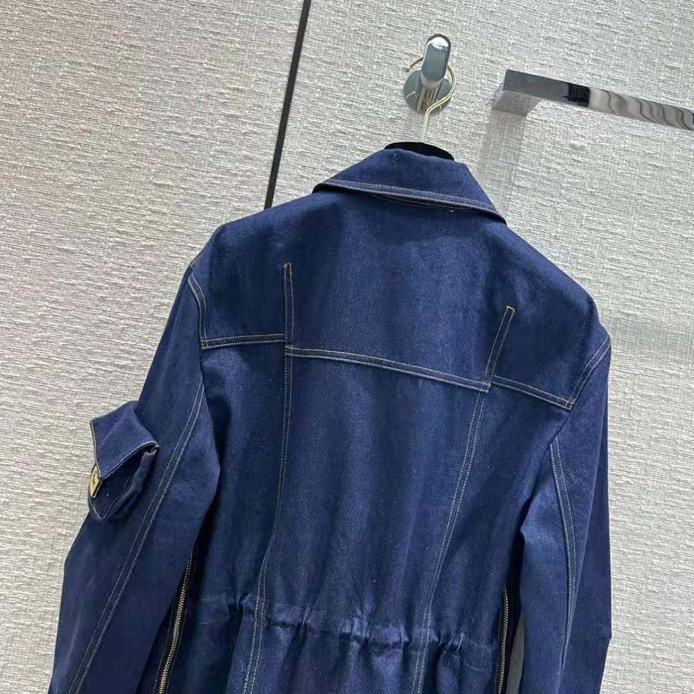 Fendi Women Blue Denim Jacket - image 5