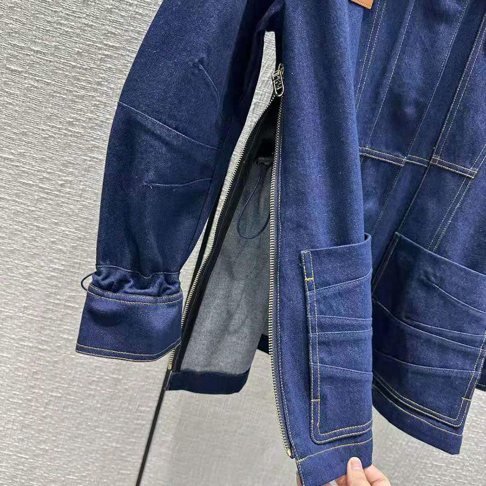 Fendi Women Blue Denim Jacket - image 8