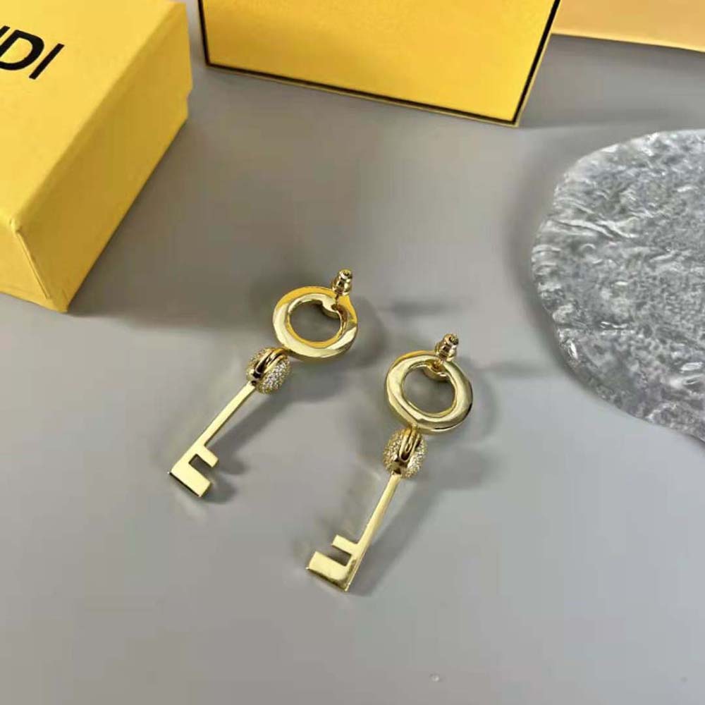 Fendi Women Master Key Earrings Gold-Colored Earrings - image 4