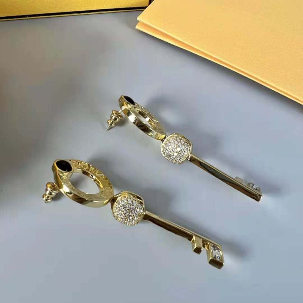 Fendi Women Master Key Earrings Gold-Colored Earrings - image 5