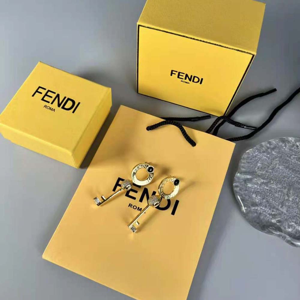 Fendi Women Master Key Earrings Gold-Colored Earrings - image 6