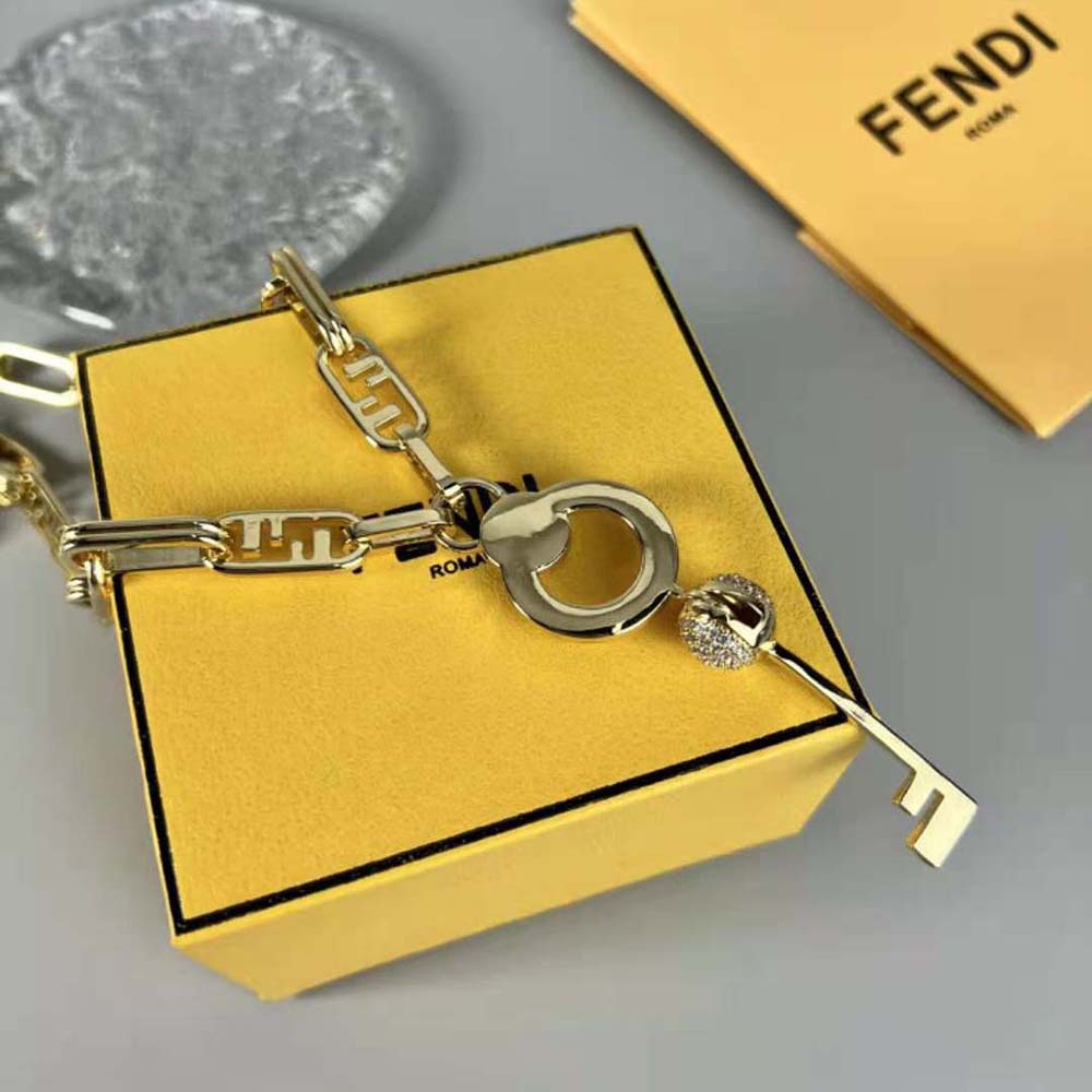 Fendi Women Master Key Necklace Gold-colored Necklace - image 4