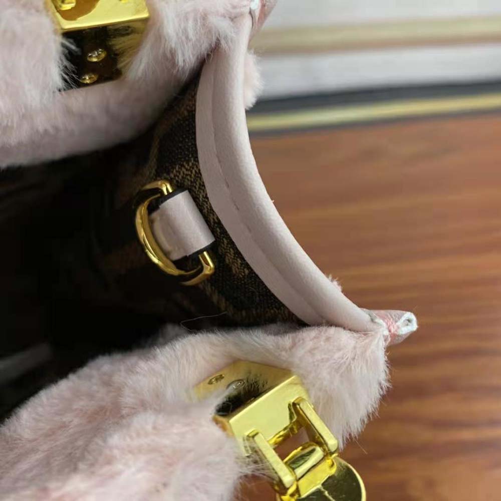 Fendi Women Mini Sunshine Shopper Pink Sheepskin Mini-Bag with Inlay - image 8
