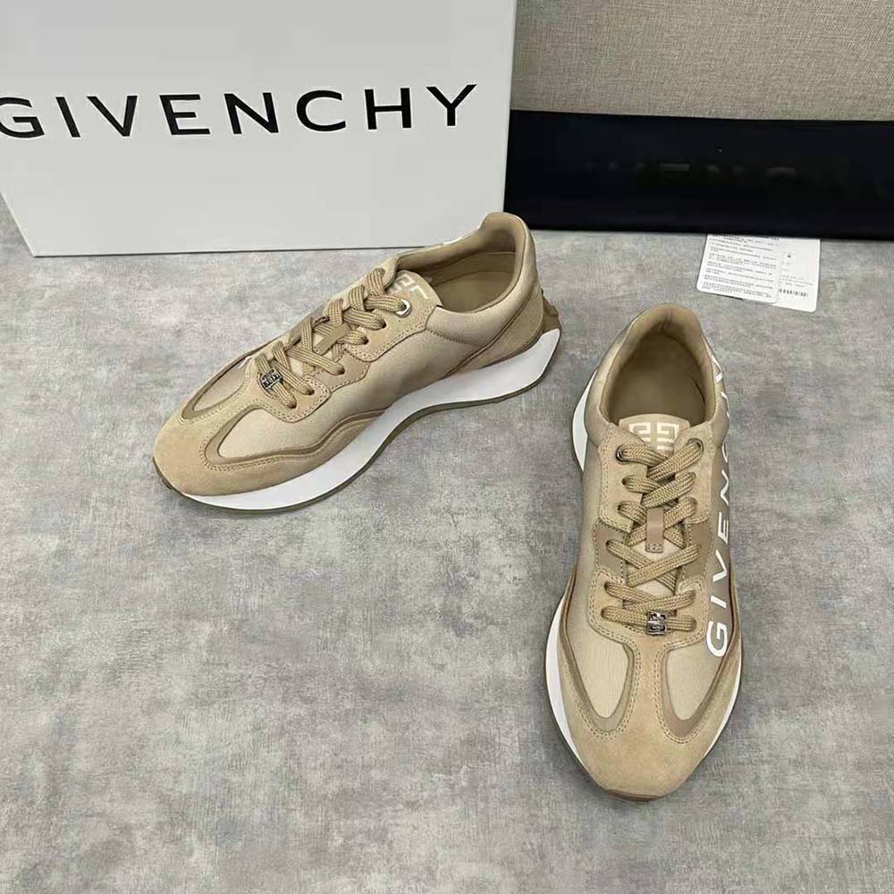 Top view showing low-top silhouette of Givenchy Men GIV Runner Sneakers