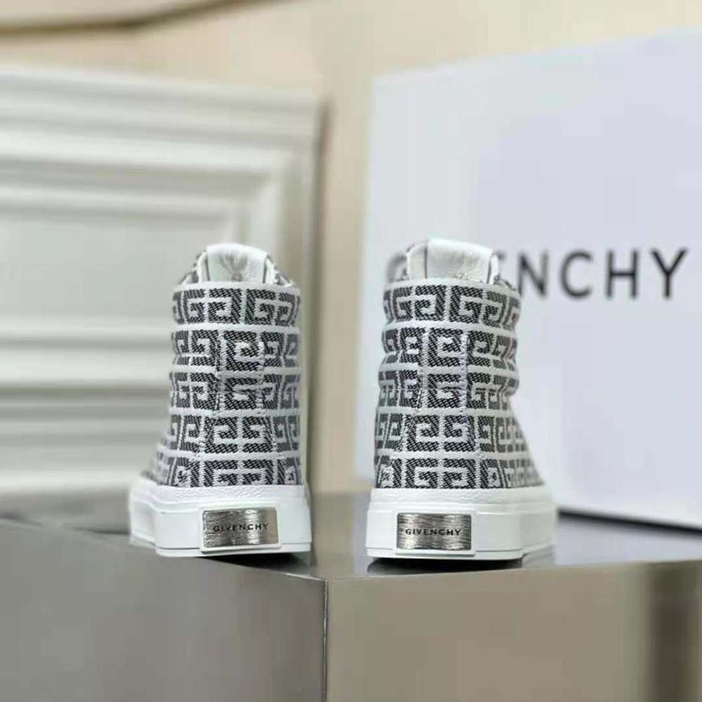 Givenchy Unisex High Sneakers City in 4G Jacquard-Black - image 7