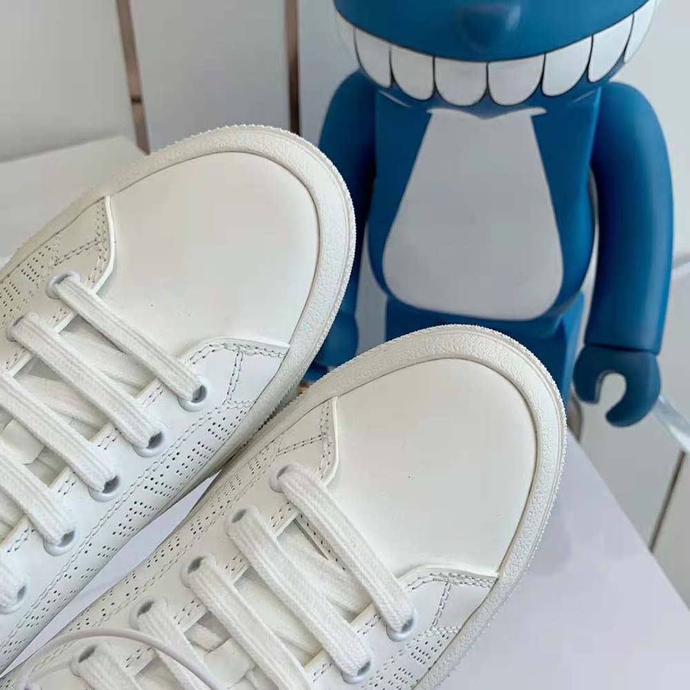 Givenchy Unisex Sneakers in 4G Perforated Leather-White - image 7