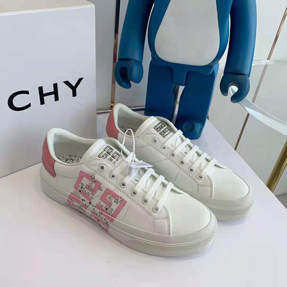 Givenchy Women 101 Dalmatians City Sport Sneakers showing lace-up closure detail