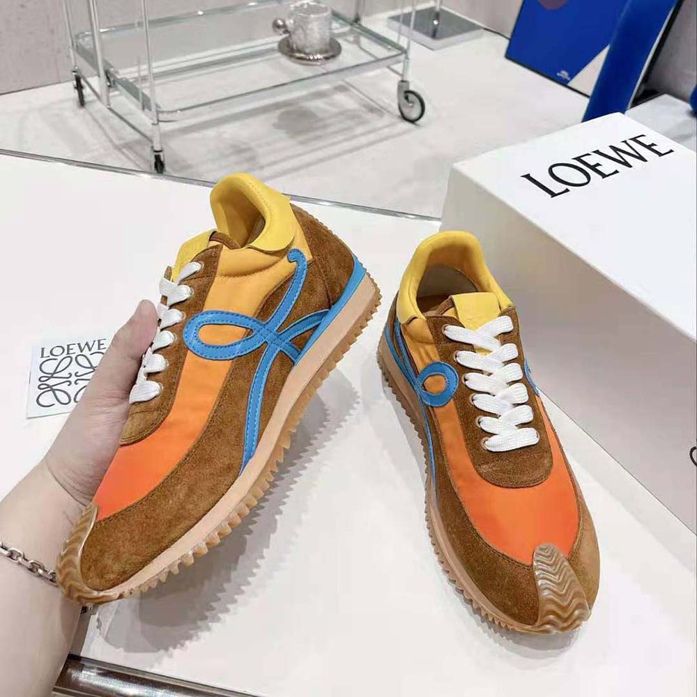 Loewe Men Flow Runner in Nylon and Suede - image 5