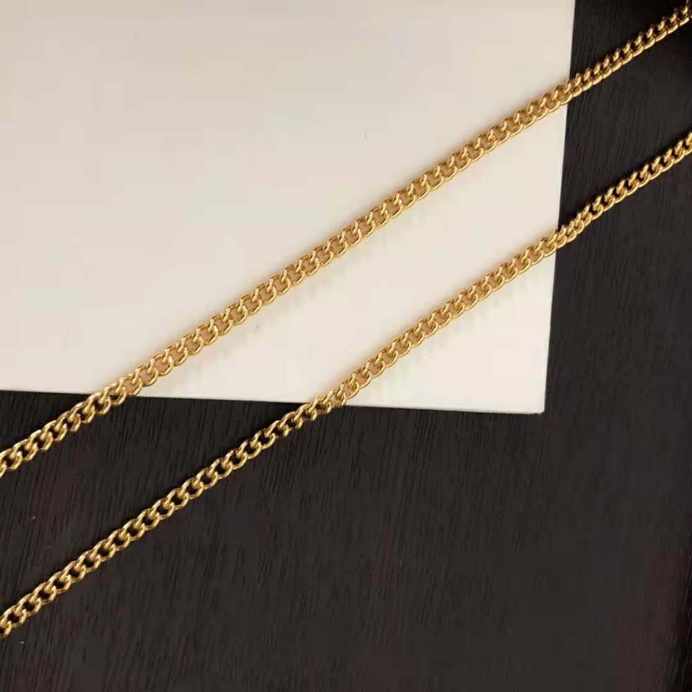 Side angle showing clasp and chain of Loewe Women Anagram Pendant