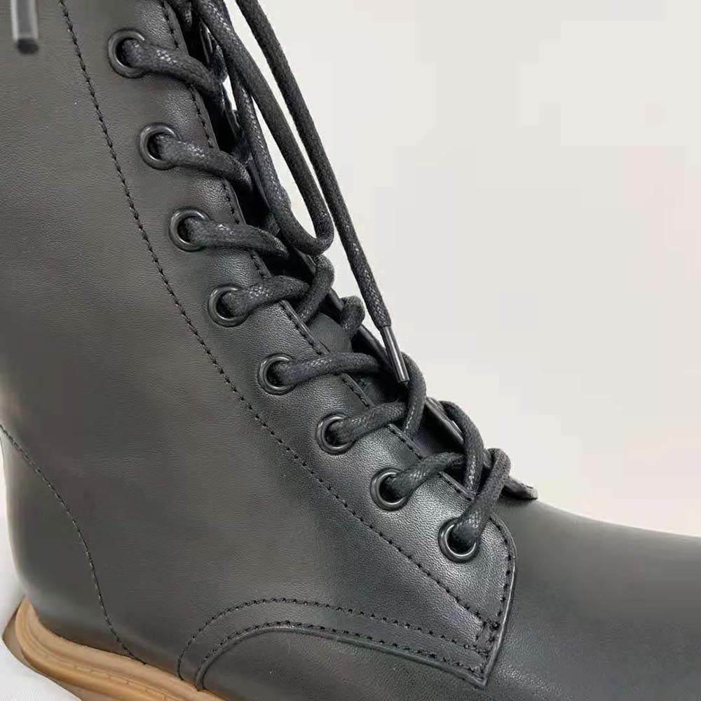 Loewe Women Combat Boot in Calfskin-Black - image 9