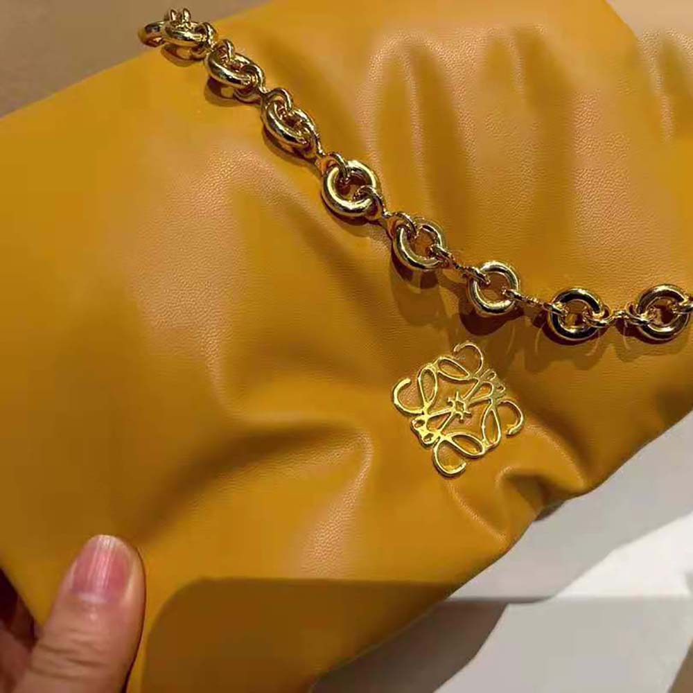 Loewe Women Puffer Goya Bag in Shiny Nappa Lambskin-Brown - image 9