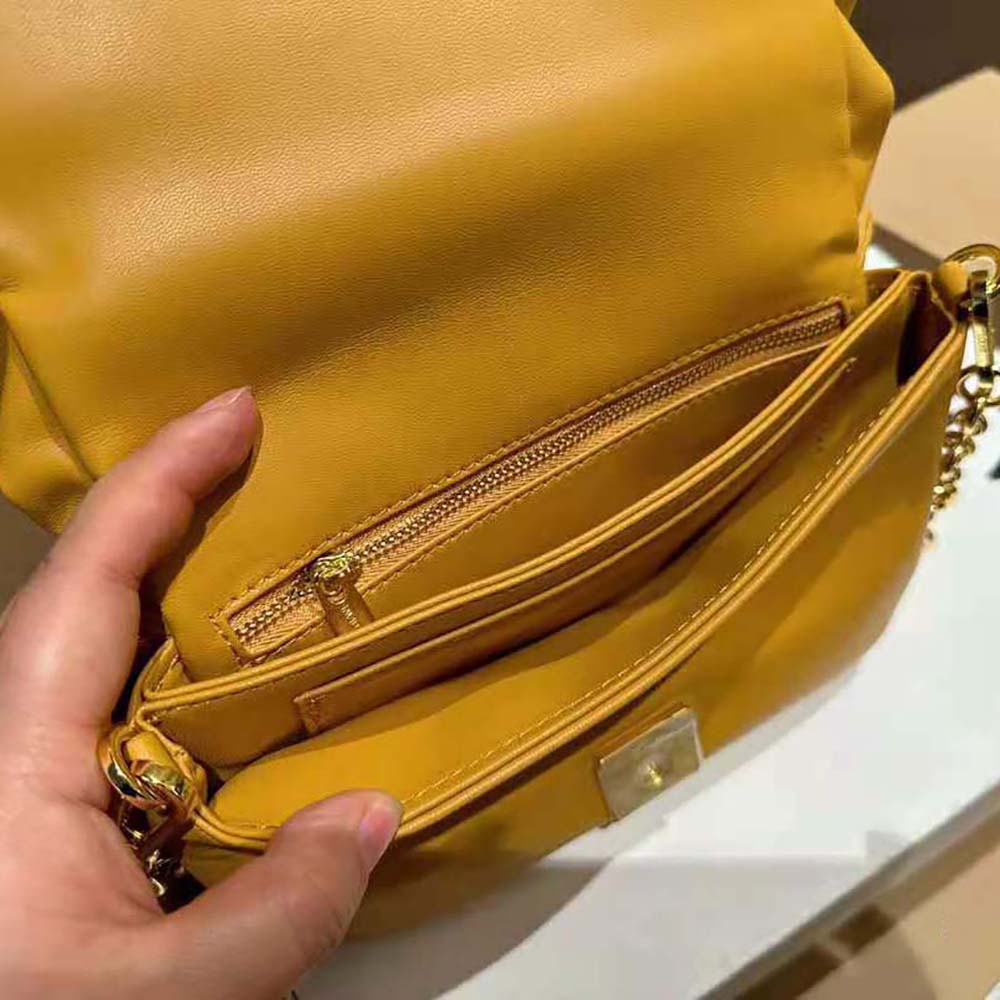 Loewe Women Puffer Goya Bag in Shiny Nappa Lambskin-Brown - image 6