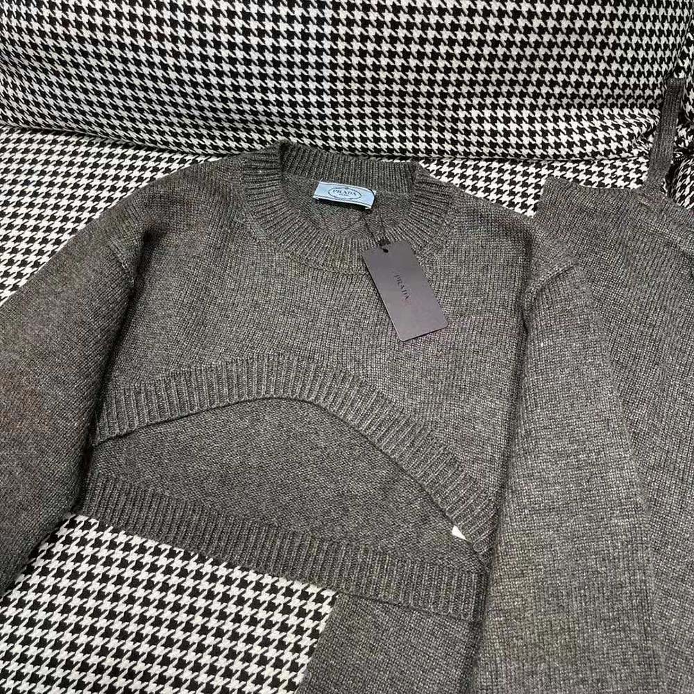 Prada Women Cashmere and Wool Sweater-Silver - image 6