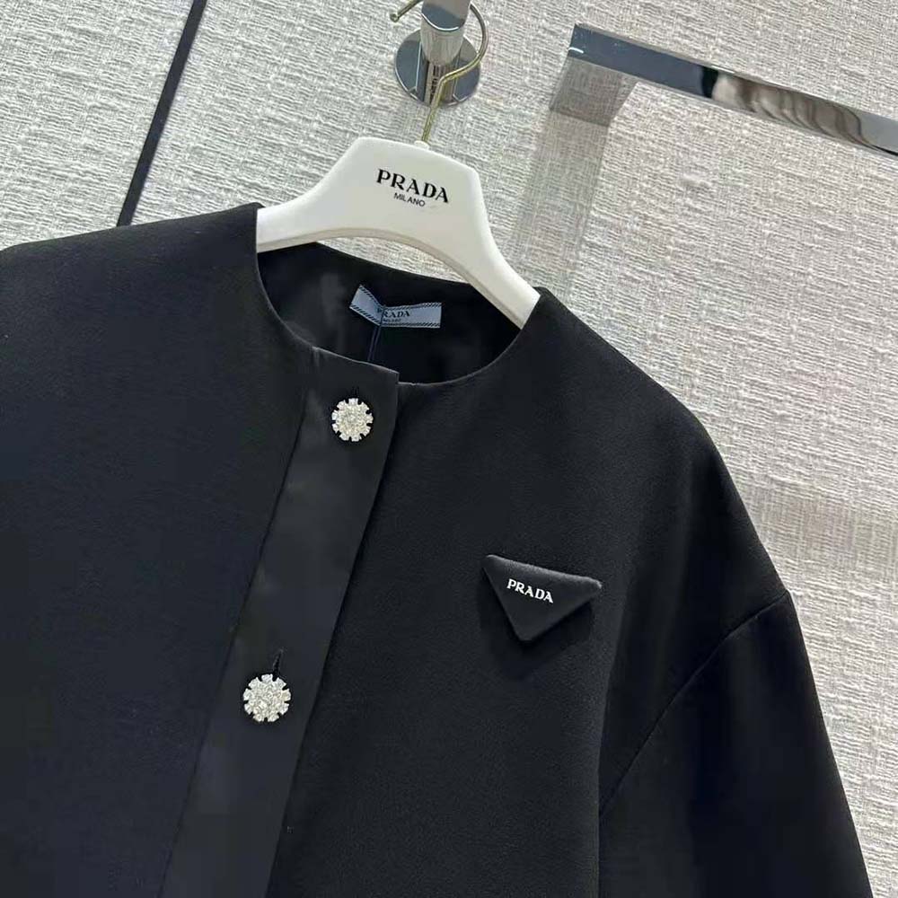 Prada Women Kid Mohair Jacket-Black - image 6