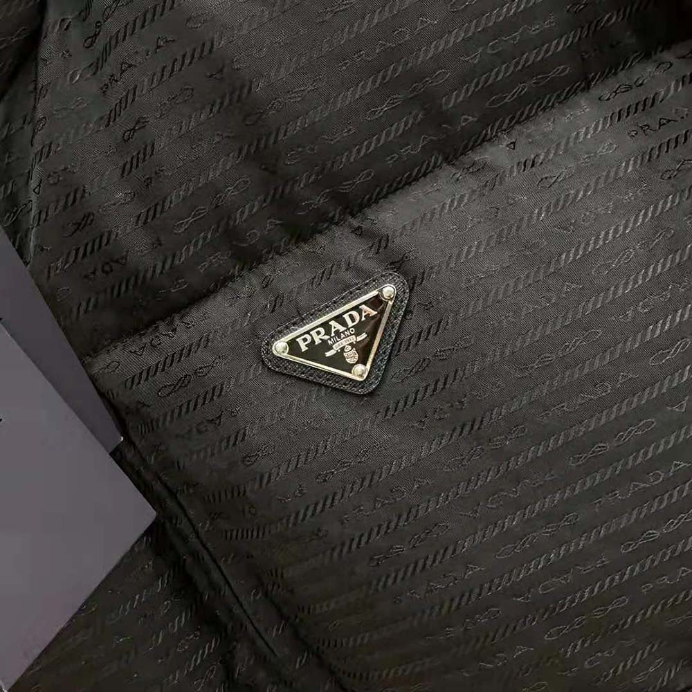 Prada Women Re-Nylon Hooded Down Jacket-Black - image 7