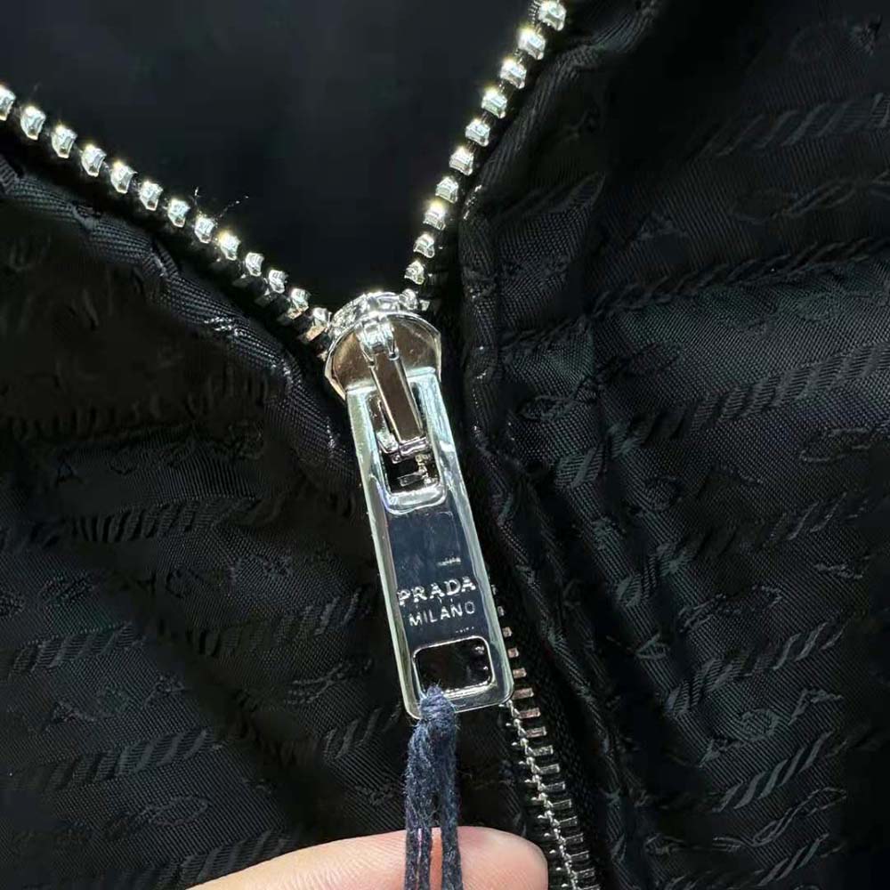 Prada Women Re-Nylon Hooded Down Jacket-Black - image 6