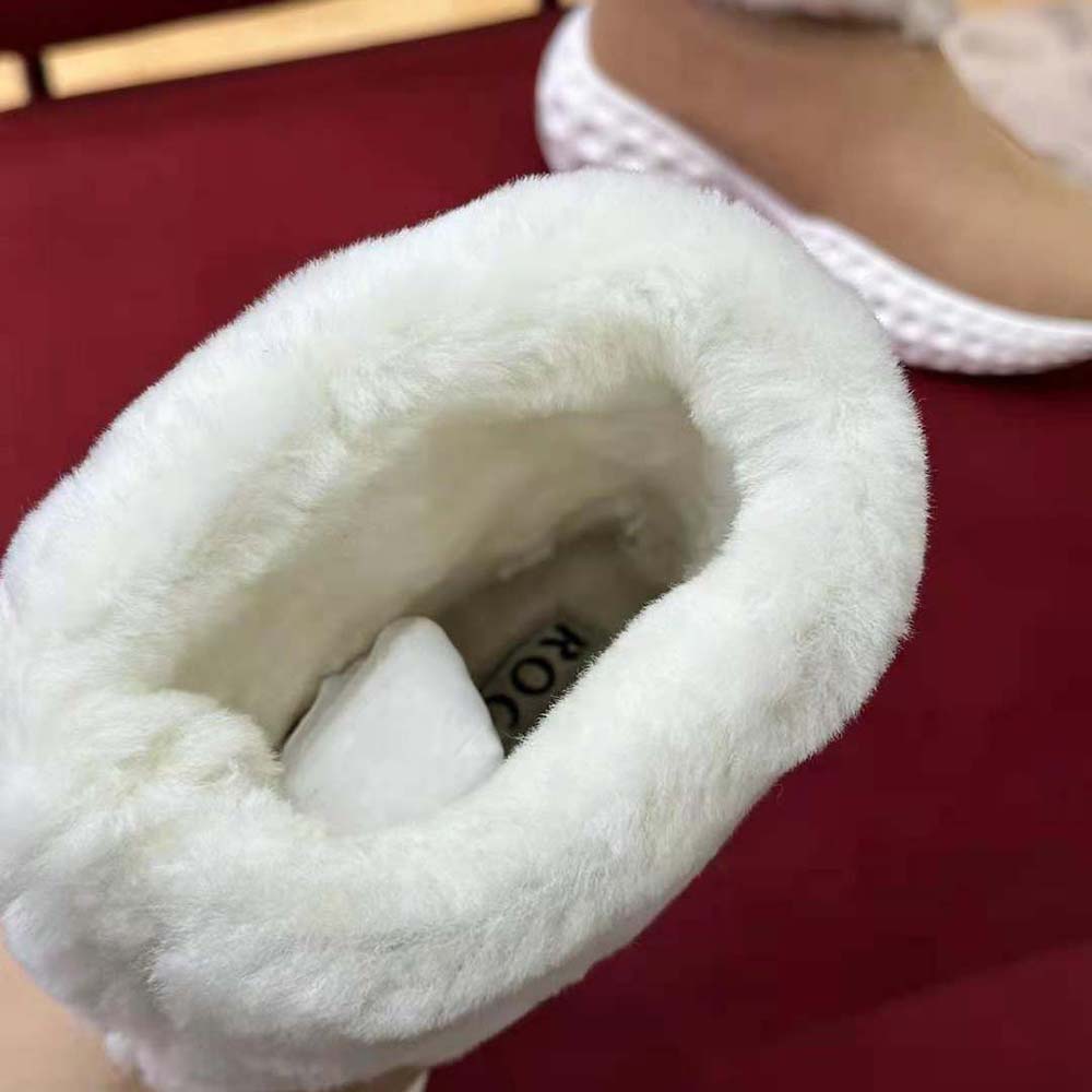Roger Vivier Women Viv’ Run Light Fur Ankle Boots in Suede - image 9