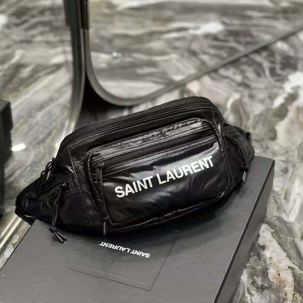 Saint Laurent YSL Men Nuxx Crossbody Bag in Nylon-Black - image 4