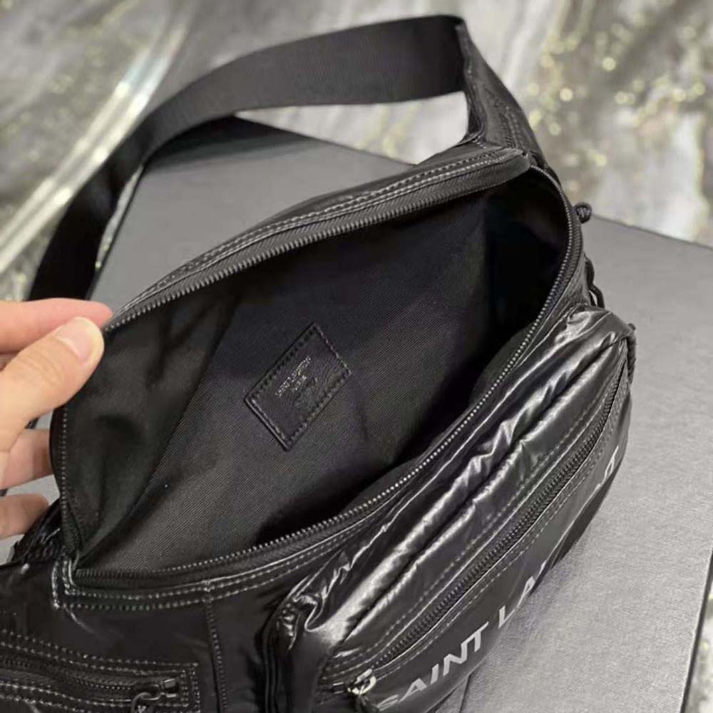 Saint Laurent YSL Men Nuxx Crossbody Bag in Nylon-Black - image 9