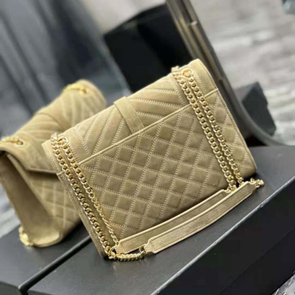Saint Laurent YSL Women Envelope Medium Chain Bag in Mix Matelassé Corduroy - image 4