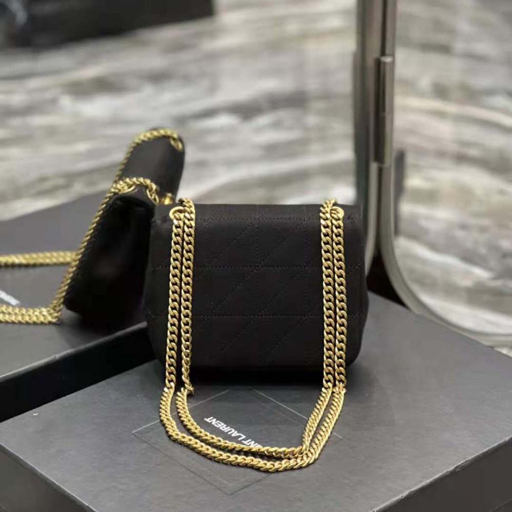 Saint Laurent YSL Women Jamie Mini Chain Bag Carré Rive Gauche in Jersey - image 4