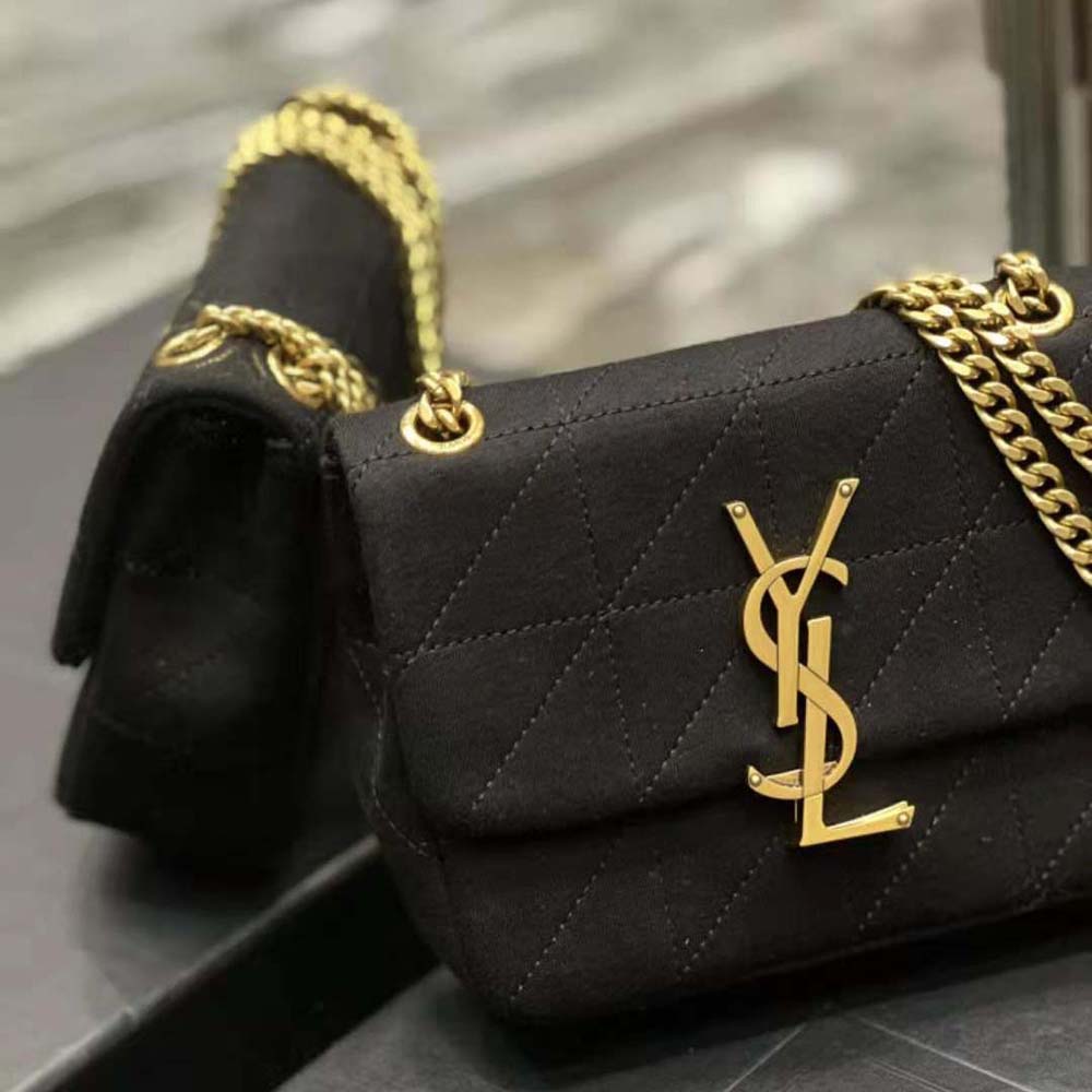 Saint Laurent YSL Women Jamie Mini Chain Bag Carré Rive Gauche in Jersey - image 9