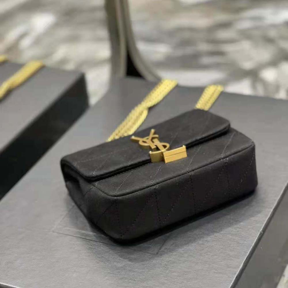Saint Laurent YSL Women Jamie Mini Chain Bag Carré Rive Gauche in Jersey - image 7