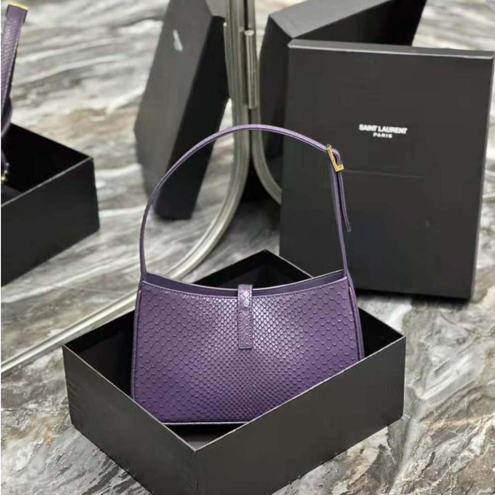 Side angle showing the hobo silhouette and python texture