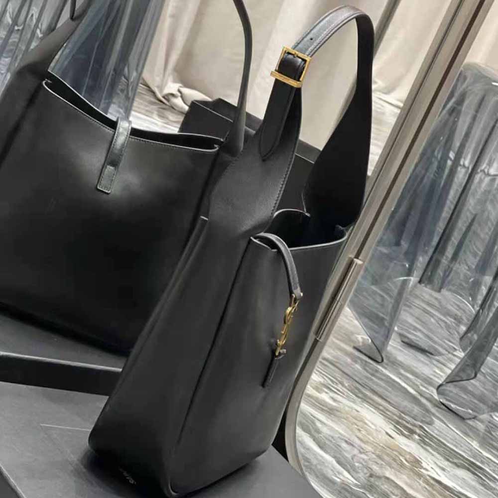 Saint Laurent YSL Women Le 5 à 7 Soft Small Hobo Bag in Smooth Leather-Black - image 6