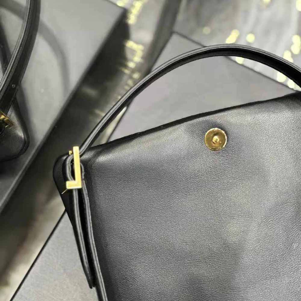 Saint Laurent YSL Women Le 57 Hobo Bag in Quilted Laquered Canvas and Leather - image 10