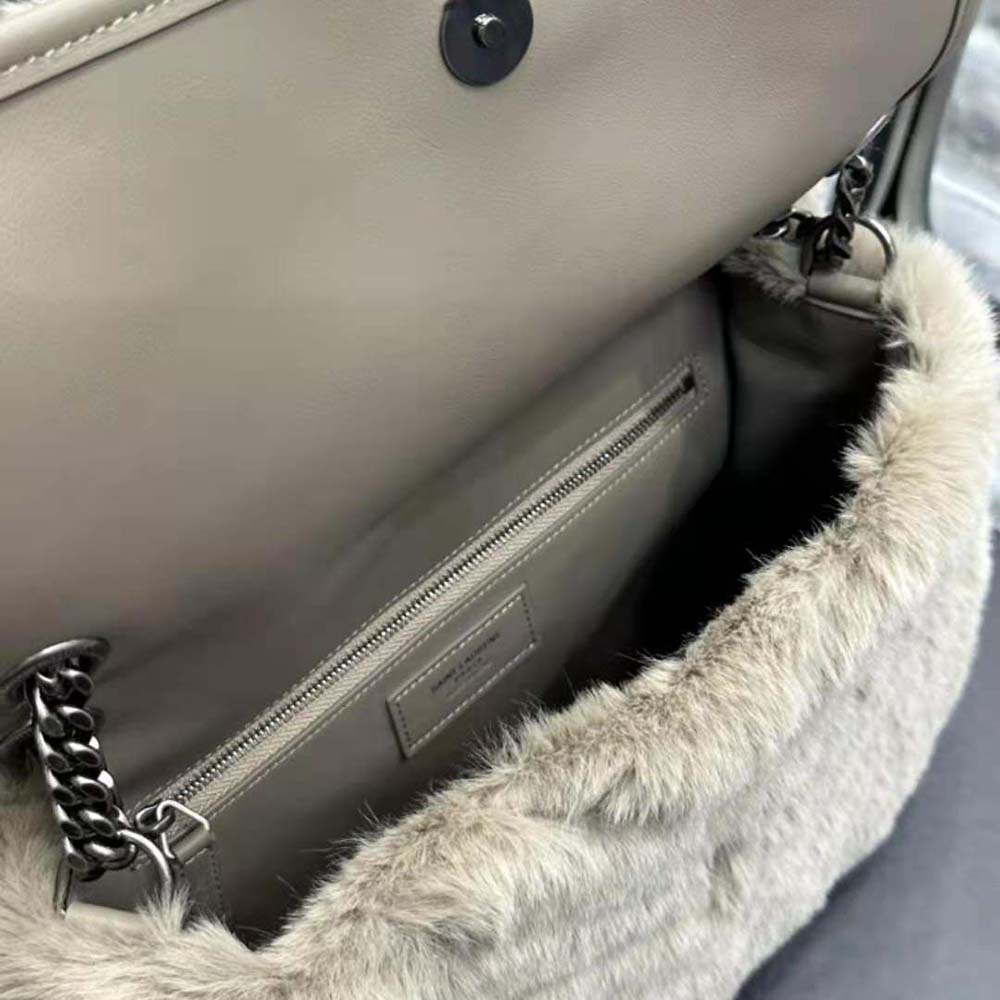 Saint Laurent YSL Women Niki Medium Chain Bag in Shearling - image 10