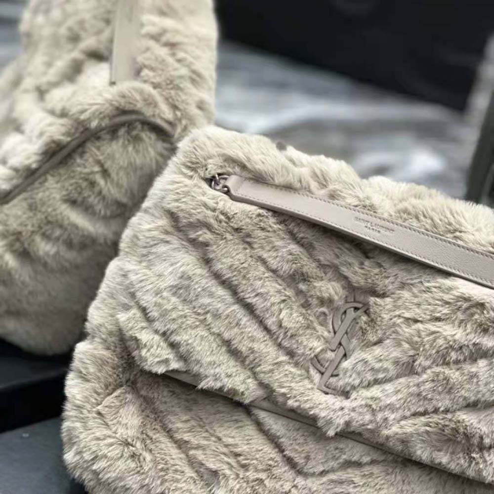 Saint Laurent YSL Women Niki Medium Chain Bag in Shearling - image 9